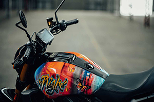 INDIAN MOTORCYCLE ปล่อยภาพ ARTWORK สำหรับถังเชื้อเพลิง FTR