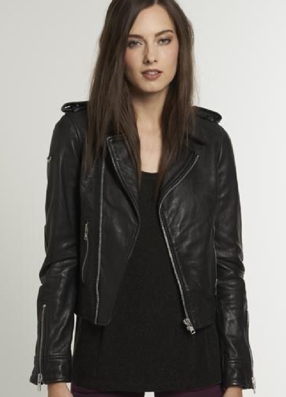 Superdry women leather jacket **NEW**