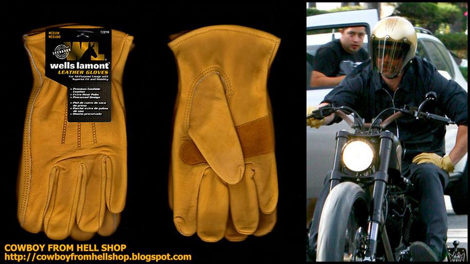 Wells lamont Leather Gloves ถุงมือหนังวัวเเท้สีเหลือง