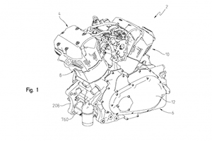 ภาพสิทธิบัตรของเครื่องยนต์รุ่นใหม่จาก INDIAN MOTORCYCLE