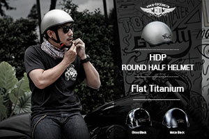 (PRODUCTS) HDP ROUND HALF HELMET W/ IRON PLATE