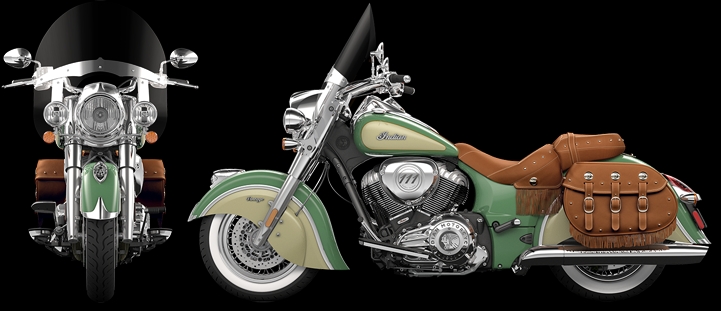2015 INDIAN® CHIEF® VINTAGE Green&Ivory Cream