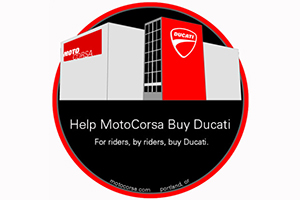 จริงจัง!! MOTOCORSA ผุดแคมเปญระดมทุนซื้อกิจการ DUCATI