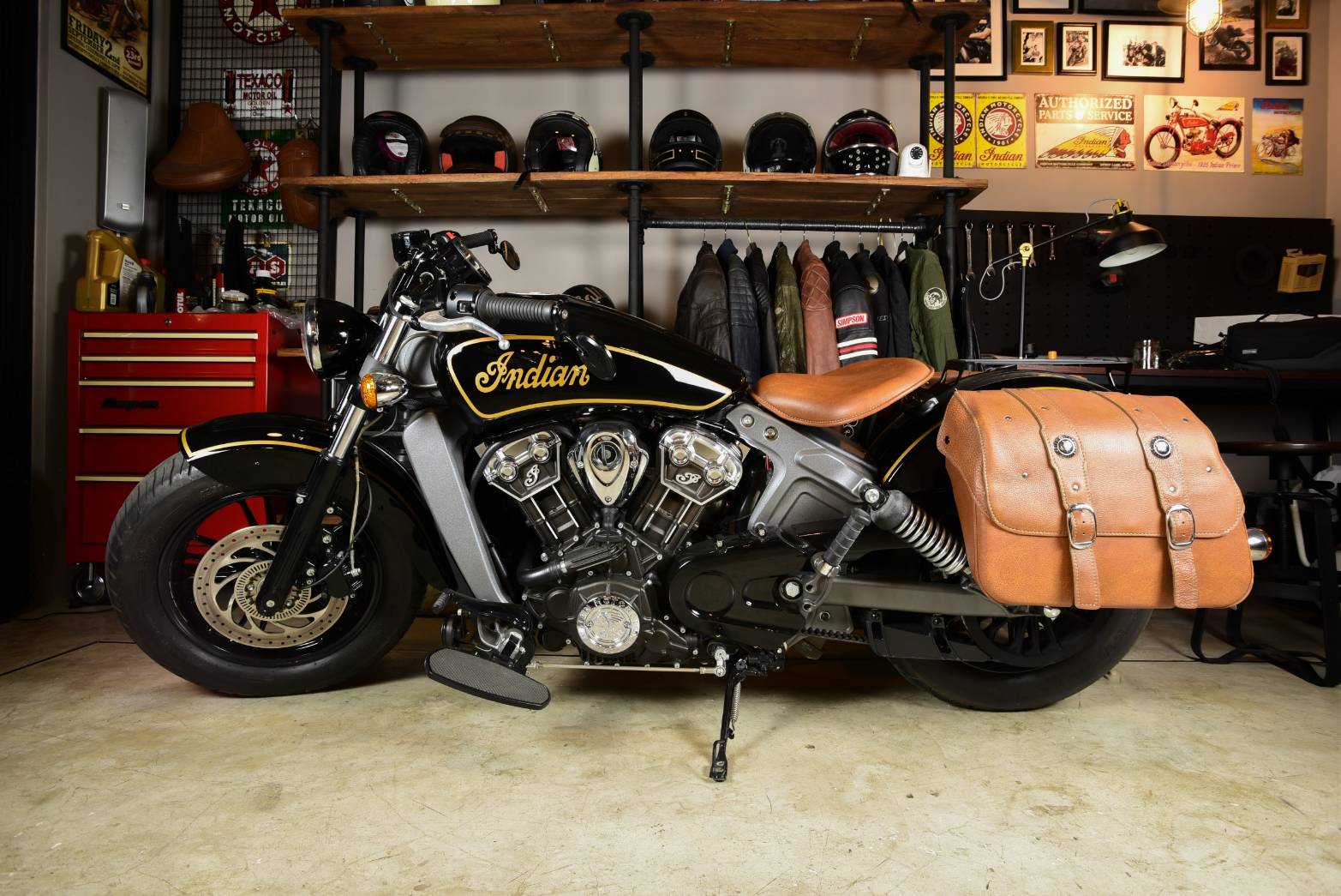 Indian Scout ปี 2016 วิ่ง 5500 km แต่งโดยได้แรงบันดาลใจจาก Indian scout 101