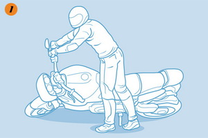 (TIPS) HOW TO PICK UP YOUR FALLEN MOTORCYCLE BY CYCLEWORLD