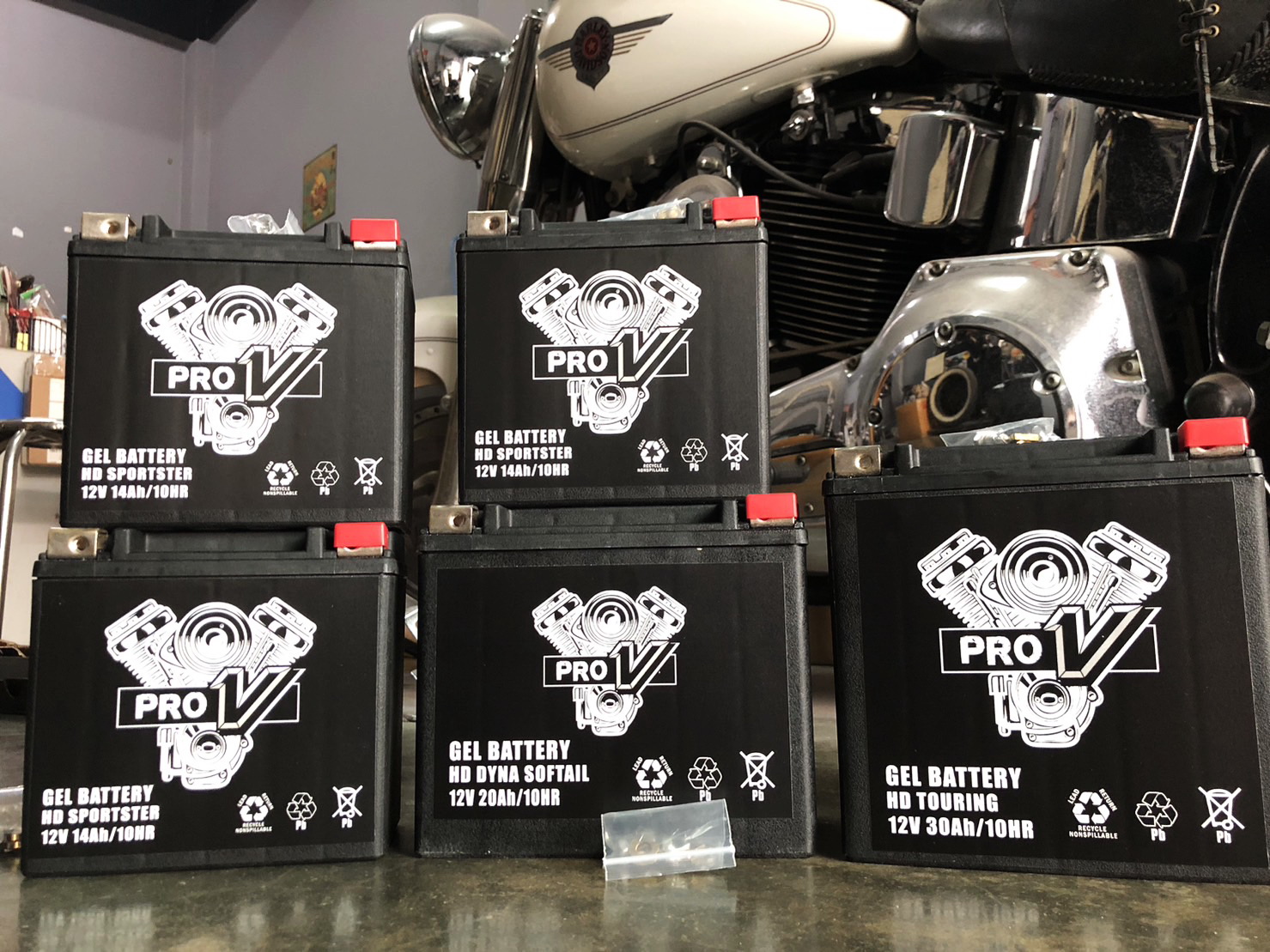 แบตเตอรี่GEL* BATTERY PRO-V (FOR-HARLEY เท่านั้น) ระบบไฟ/ขั้วแบต/กำลังไฟ ลูกค้าไว้วางใจใช้