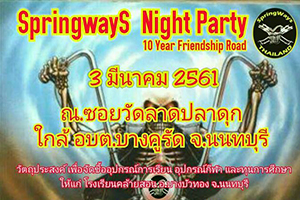 งาน 10 ปี แห่งมิตรภาพการเดินทาง Spring Ways Night Party