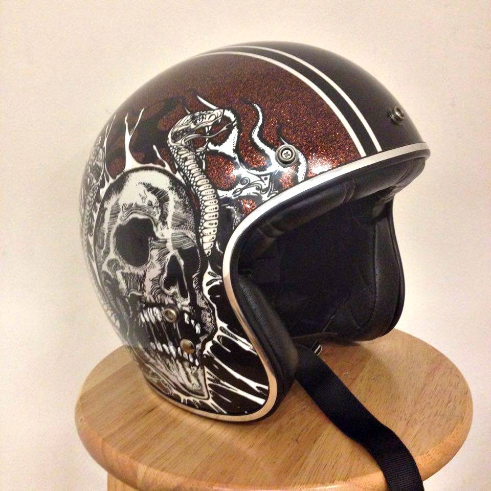 New with Box Helmet. 97273-14VM 3/4 Face Helmet Copyright Harley-Davidson Size L