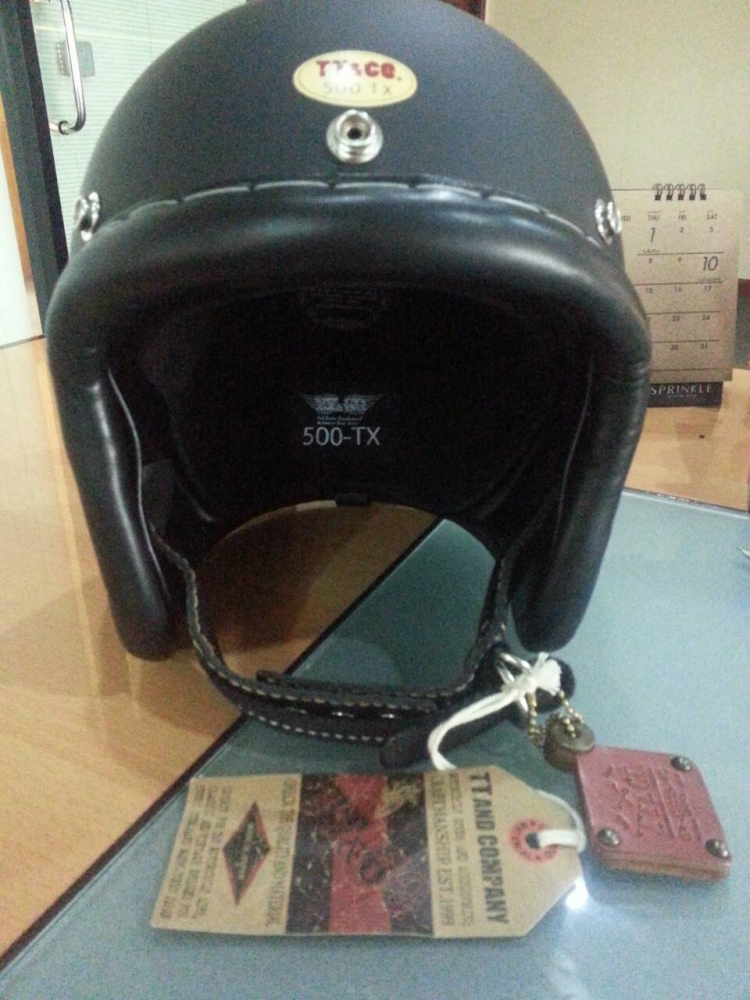ขายหมวก TT AND CO | 500TX Vintage Leather Trim Small Jet Helmet