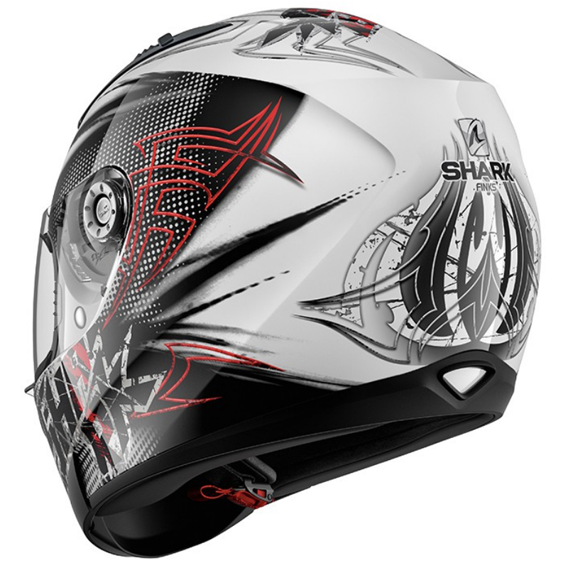 หมวกกันน็อคเต็มใบยี่ห้อ SHARK รุ่น RIDILL FINKS RED