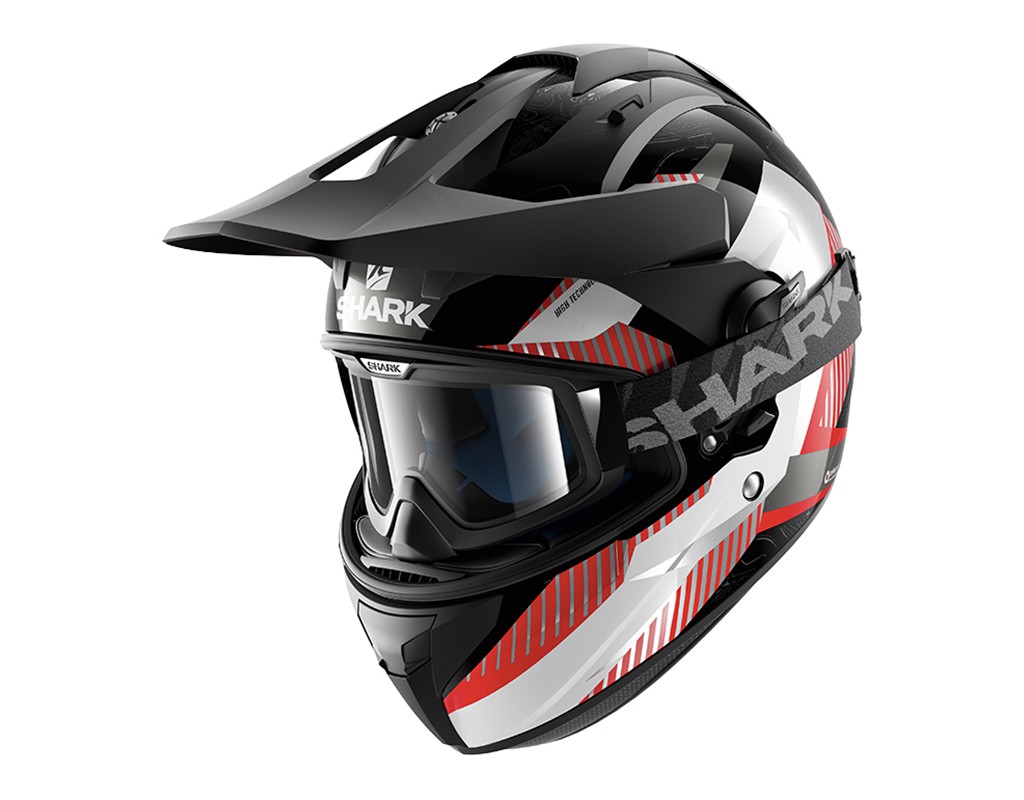 หมวกกันน็อค Shark รุ่น Explore R ลาย HE6160 แดงขาวดำ