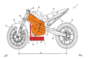 เผยตัวอย่างดีไซน์ของสิทธิบัตรมอเตอร์ไซค์เครื่องยนต์กลับหัวของ SUZUKI