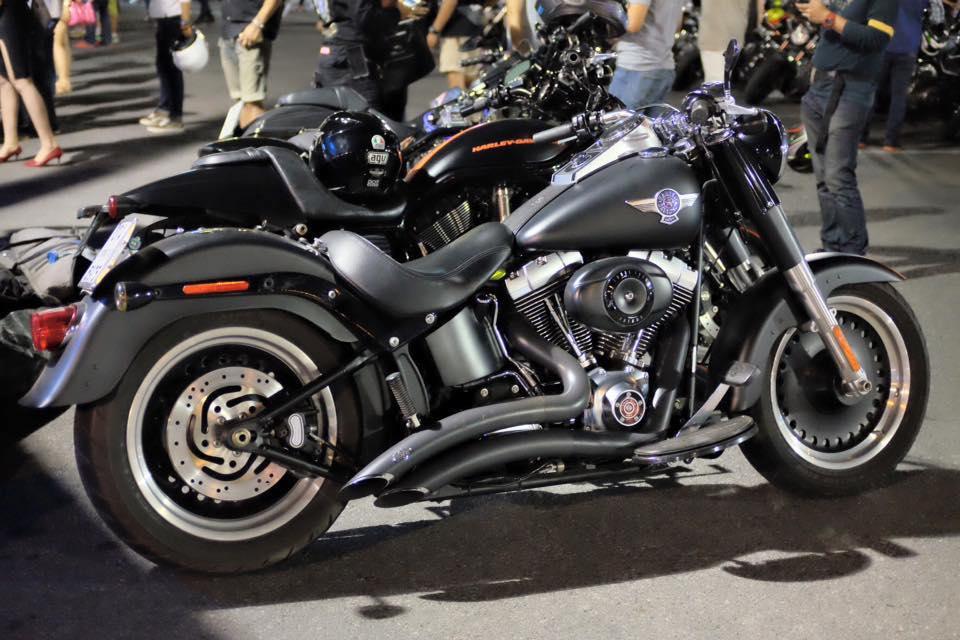 Harley davidson fatboy lo 2010 Black denim