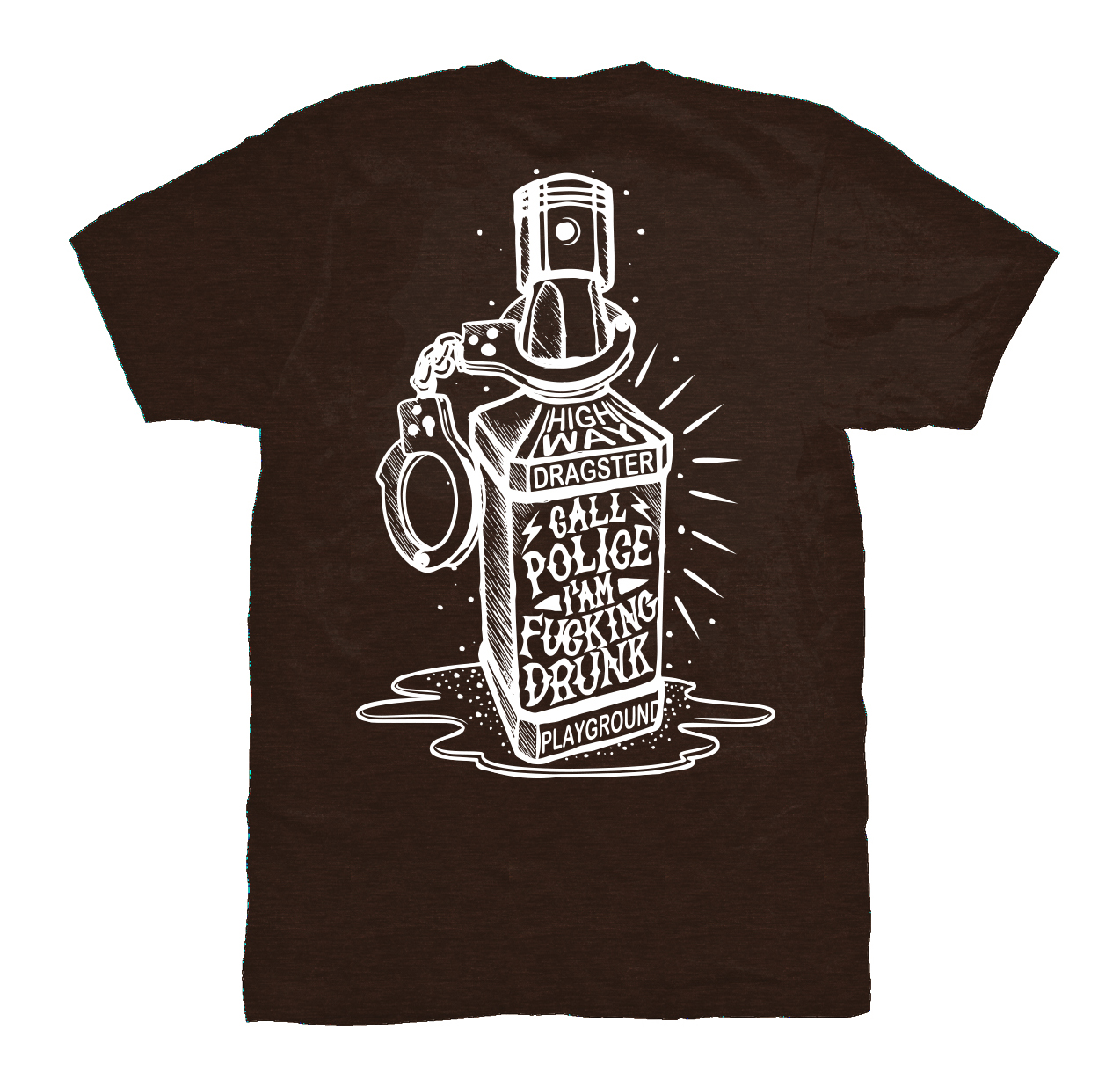 NO.064 - I'M FUCKING DRUNK / BROWN [SHORT]
