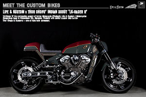 [MEET THE CUSTOM BIKES] LIFE & KUSTOM x THOR CHOPS’ INDIAN SCOUT 'LK-RACER R'