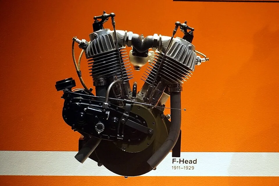 The improved F-head V-twin introduced in 1911.