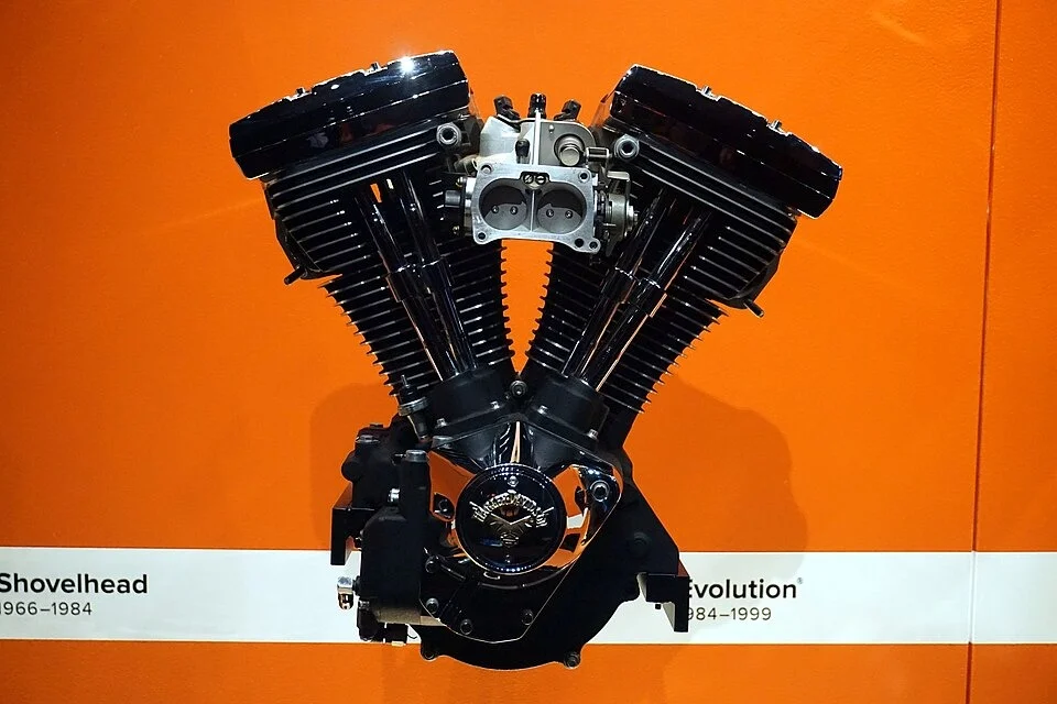 The 80-cubic-inch Evolution Big Twin, introduced for the 1984 model year.