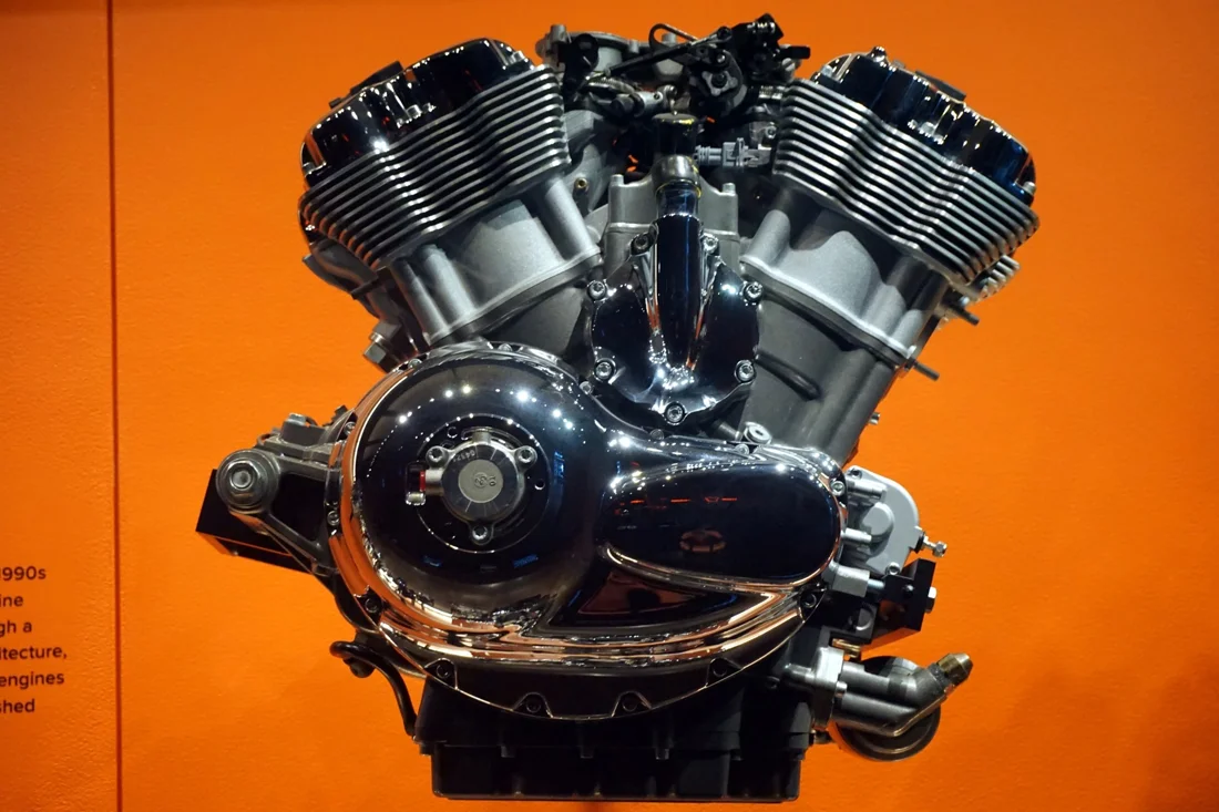 Revolution for V-Rod: a liquid-cooled V-twin.
