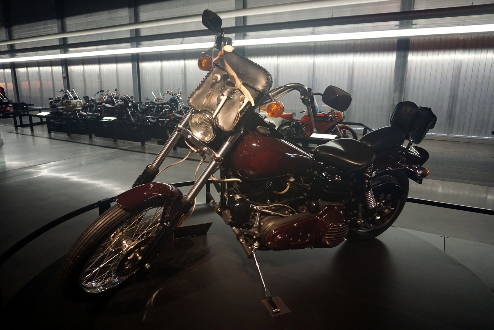 Willie G. Davidson’s 1980 custom belt-drive FXWG at the Harley-Davidson Museum